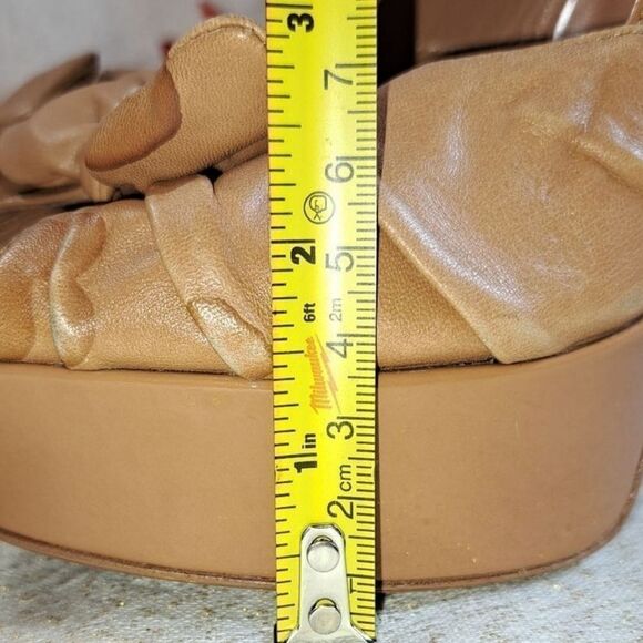 Yves Saint Laurent Paris Platform Heel Authentic Rive Gauche Lambskin Trim EUC - Picture 17 of 17